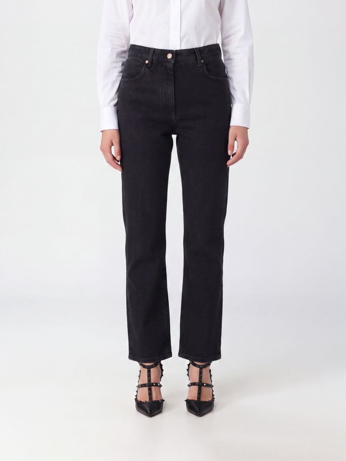 VALENTINO GARAVANI Jeans Woman color Black