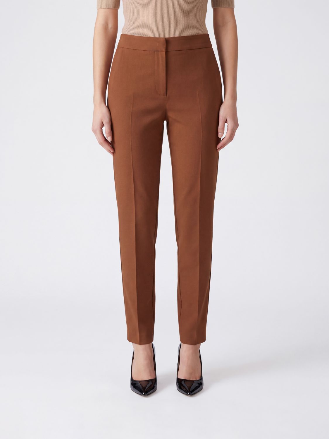 MAX MARA Pants Woman color Leather