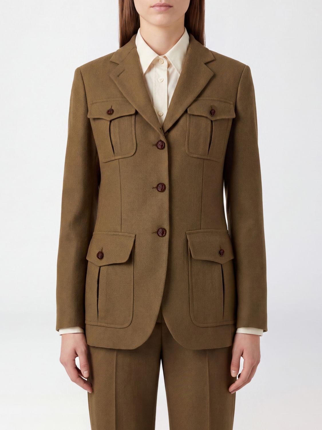 MAX MARA Jacket Woman color Camel