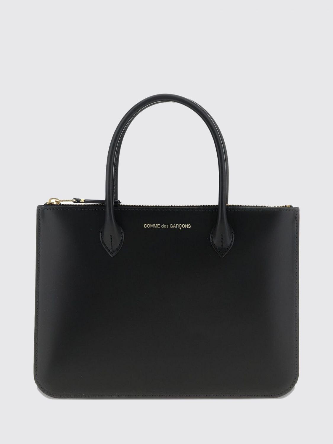COMME DES GARÇONS WALLET Mini Handbag in Smooth Leather with Double Handle