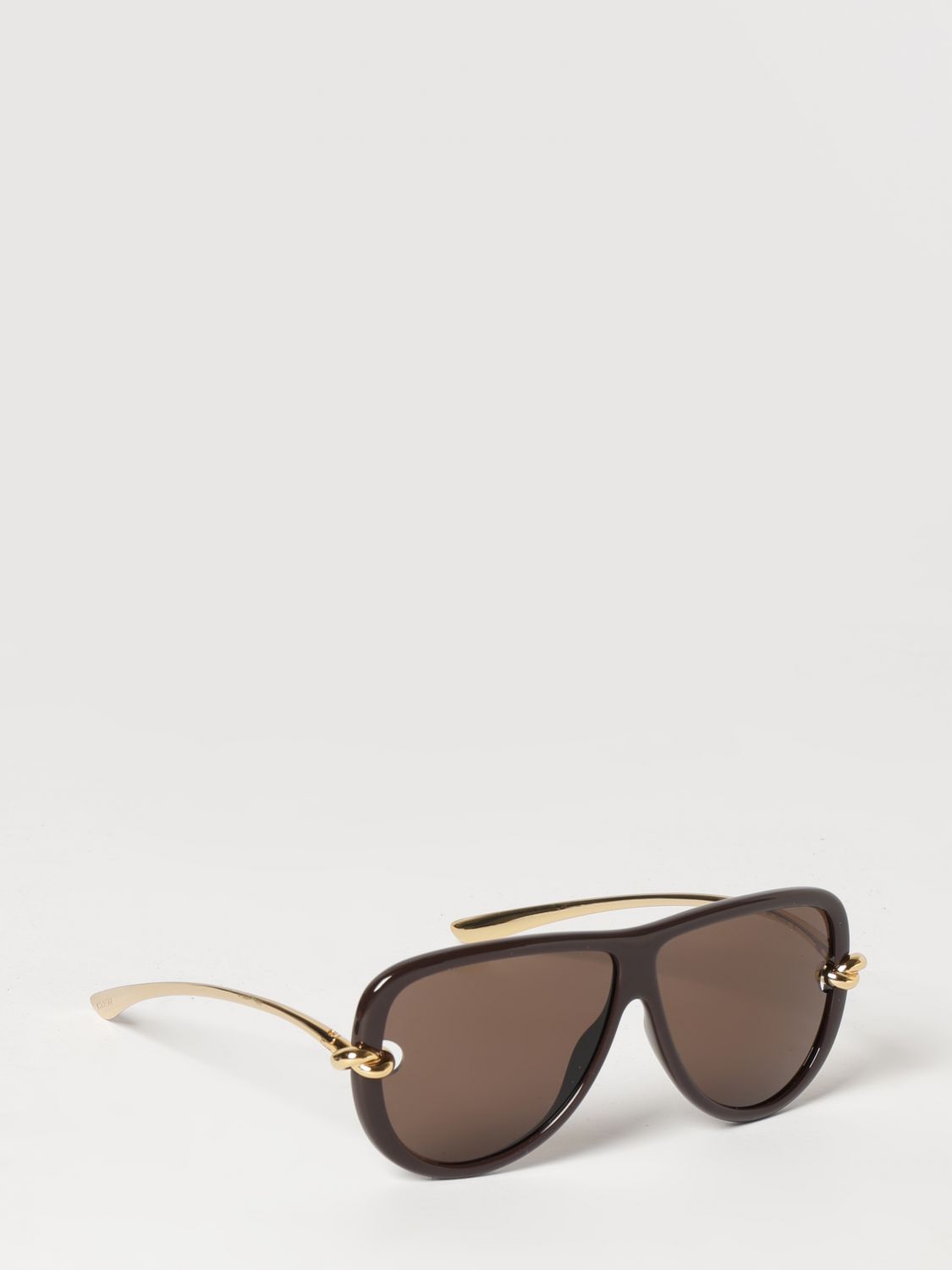 BOTTEGA VENETA Knot Aviator Sunglasses in Metal and Acetate