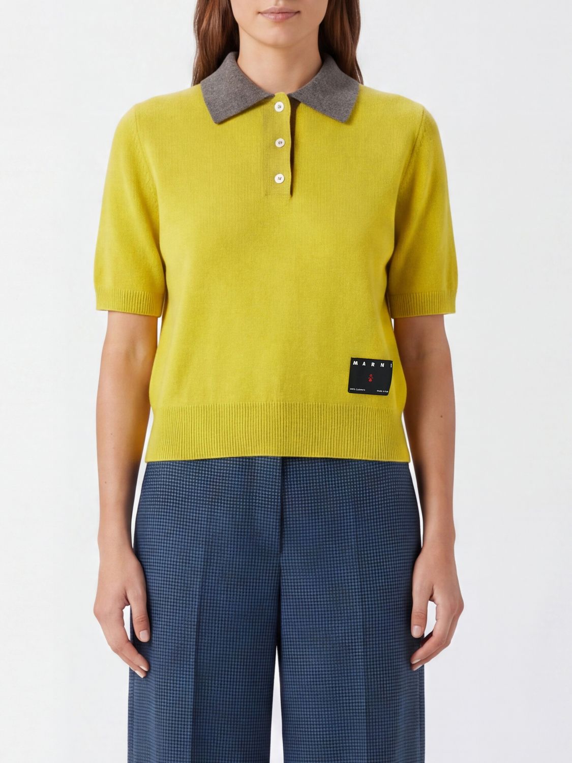 MARNI Polo Shirt Woman color Yellow