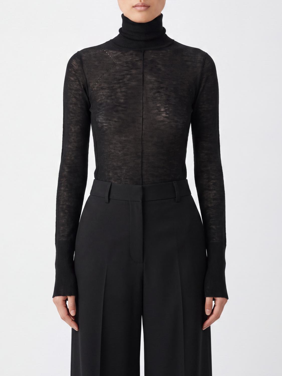 Elisabetta Franchi Slim Fit Pure Wool Long-Sleeved Turtleneck Jumper