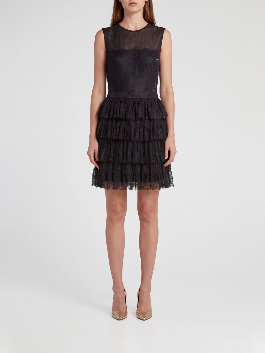 ELISABETTA FRANCHI Dress Woman color Black