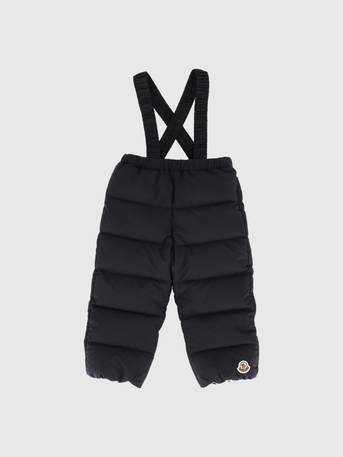 MONCLER Gesteppte und gepolsterte Nylon-Ski-Latzhose von für Jungen mit Logo