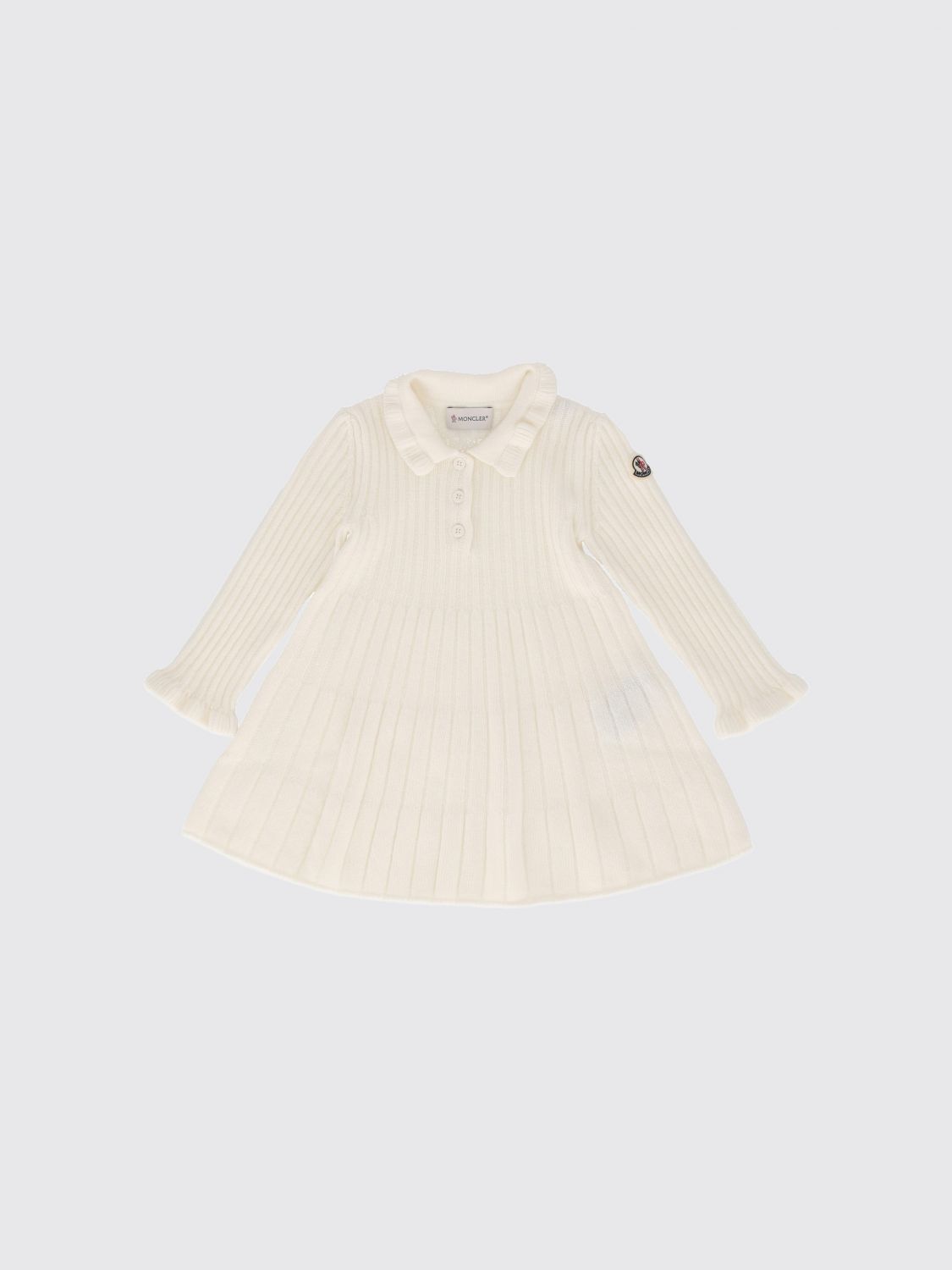 MONCLER Geripptes Minikleid aus Schurwolle und Kaschmir von für Mädchen