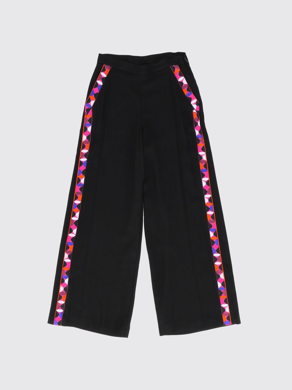 PUCCI Palazzo-Hose für Mädchen aus Viskose mit abstraktem Muster