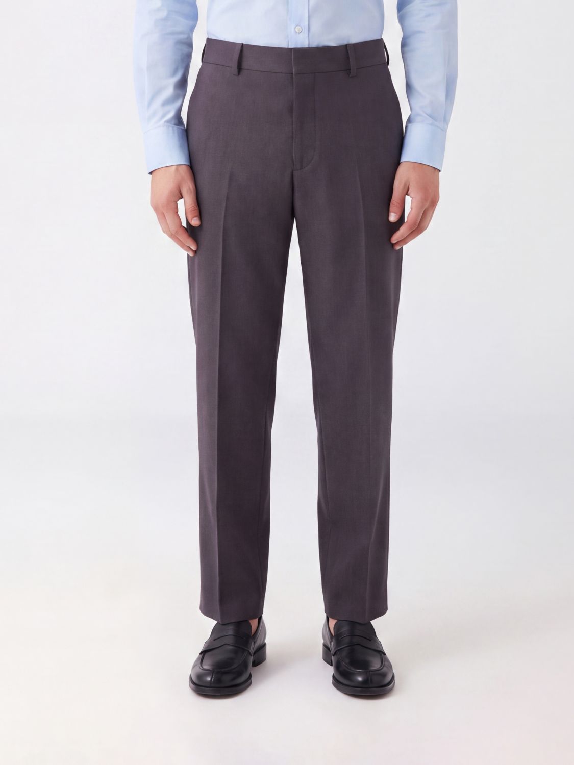 Studio Nicholson Fume Wide-Leg Tailored Trousers in Pure Virgin Wool