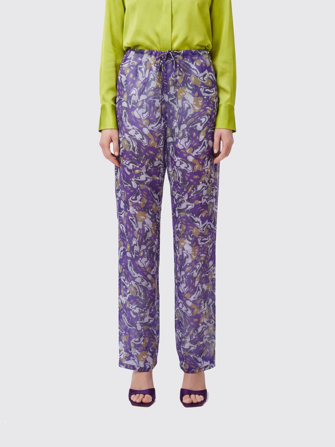 DRIES VAN NOTEN Pants Woman color Multicolor