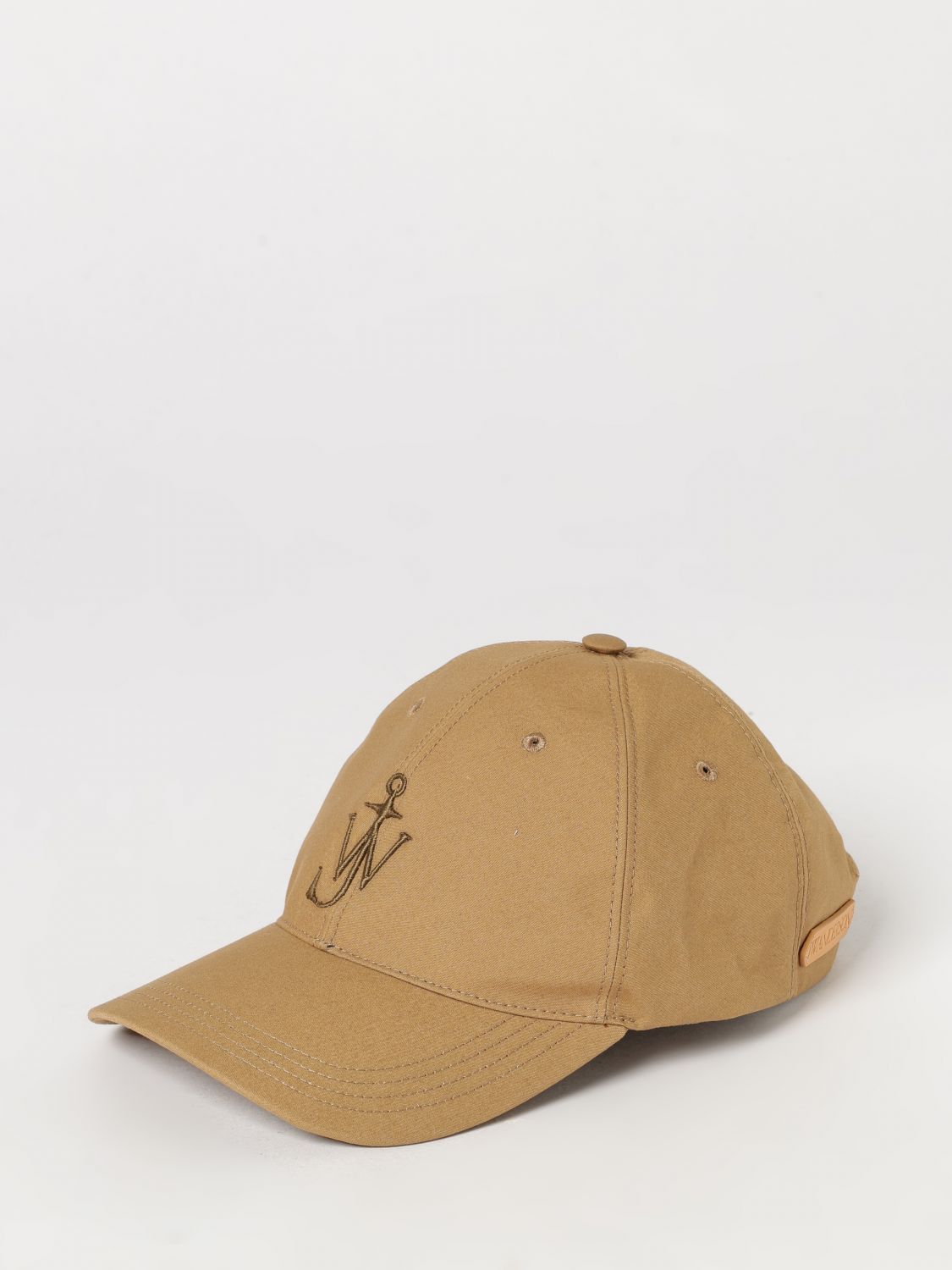 Jw Anderson Cotton Gabardine Baseball Cap with Embroidered Logo