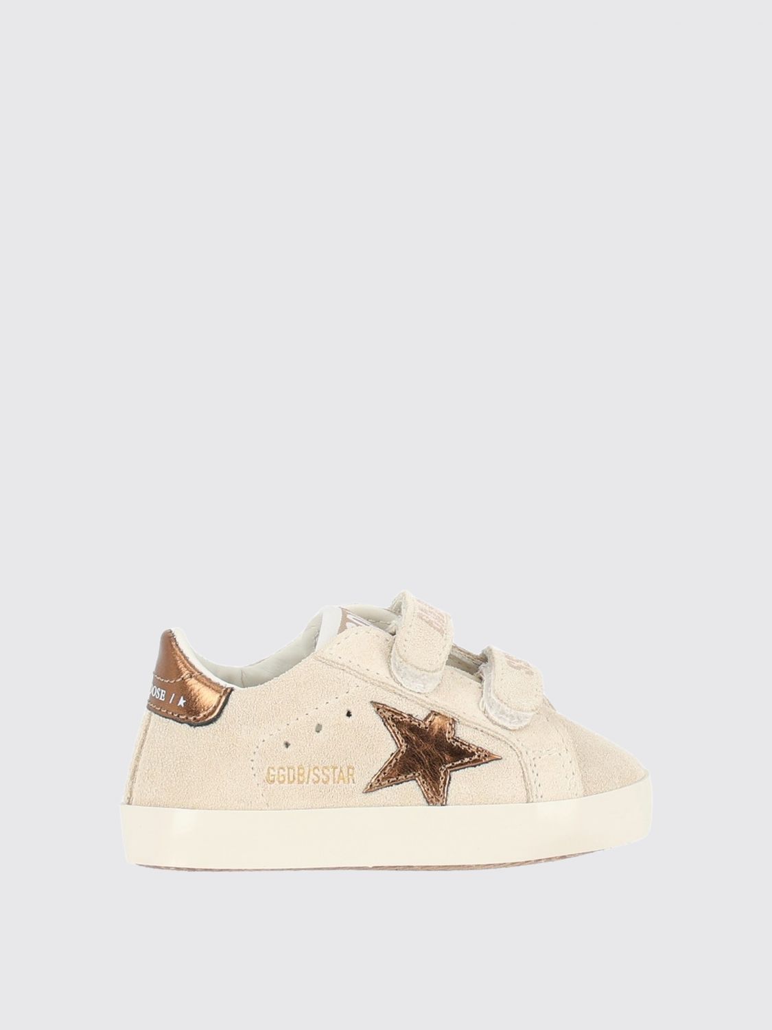 GOLDEN GOOSE Boy's Baby School Suede Leather Velcro Sneakers