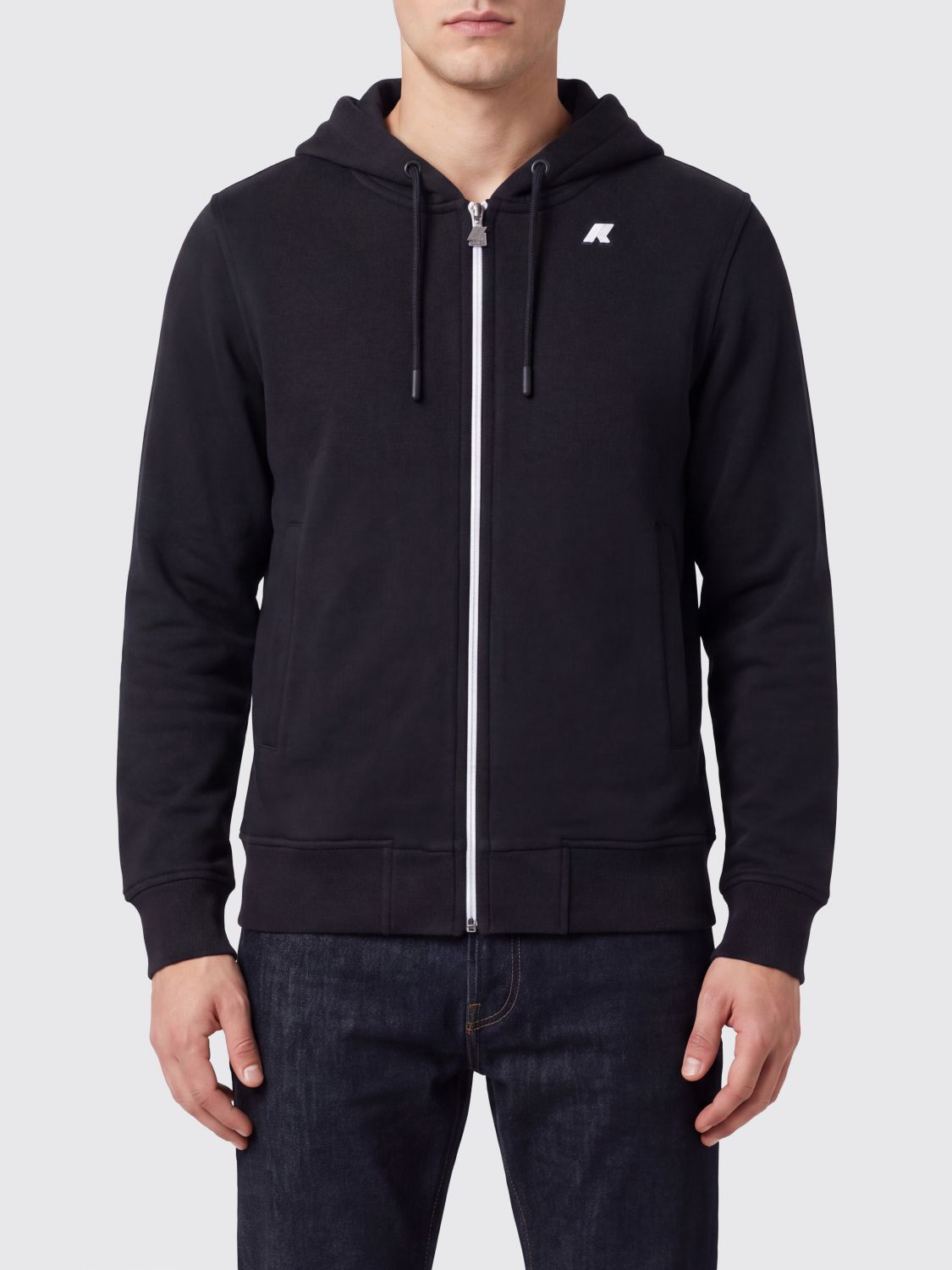 K-Way Anthony Cotton Blend Zip-Up Hoodie