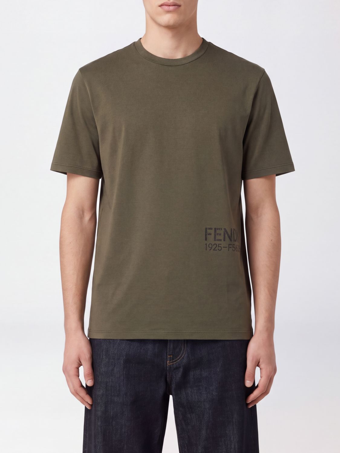 FENDI T-Shirt Uomo colore Militare