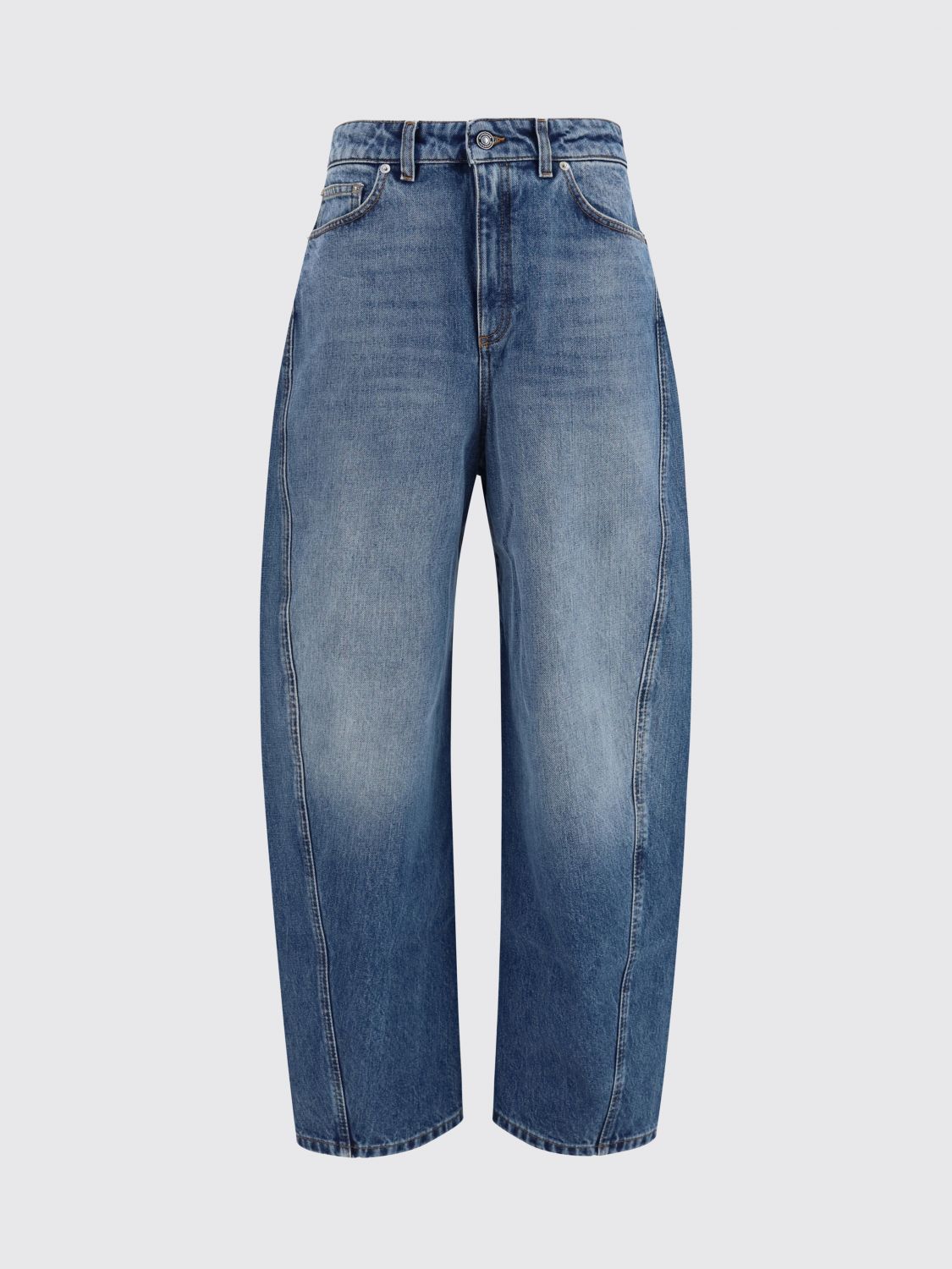 GIVENCHY Jeans Woman color Gnawed Blue