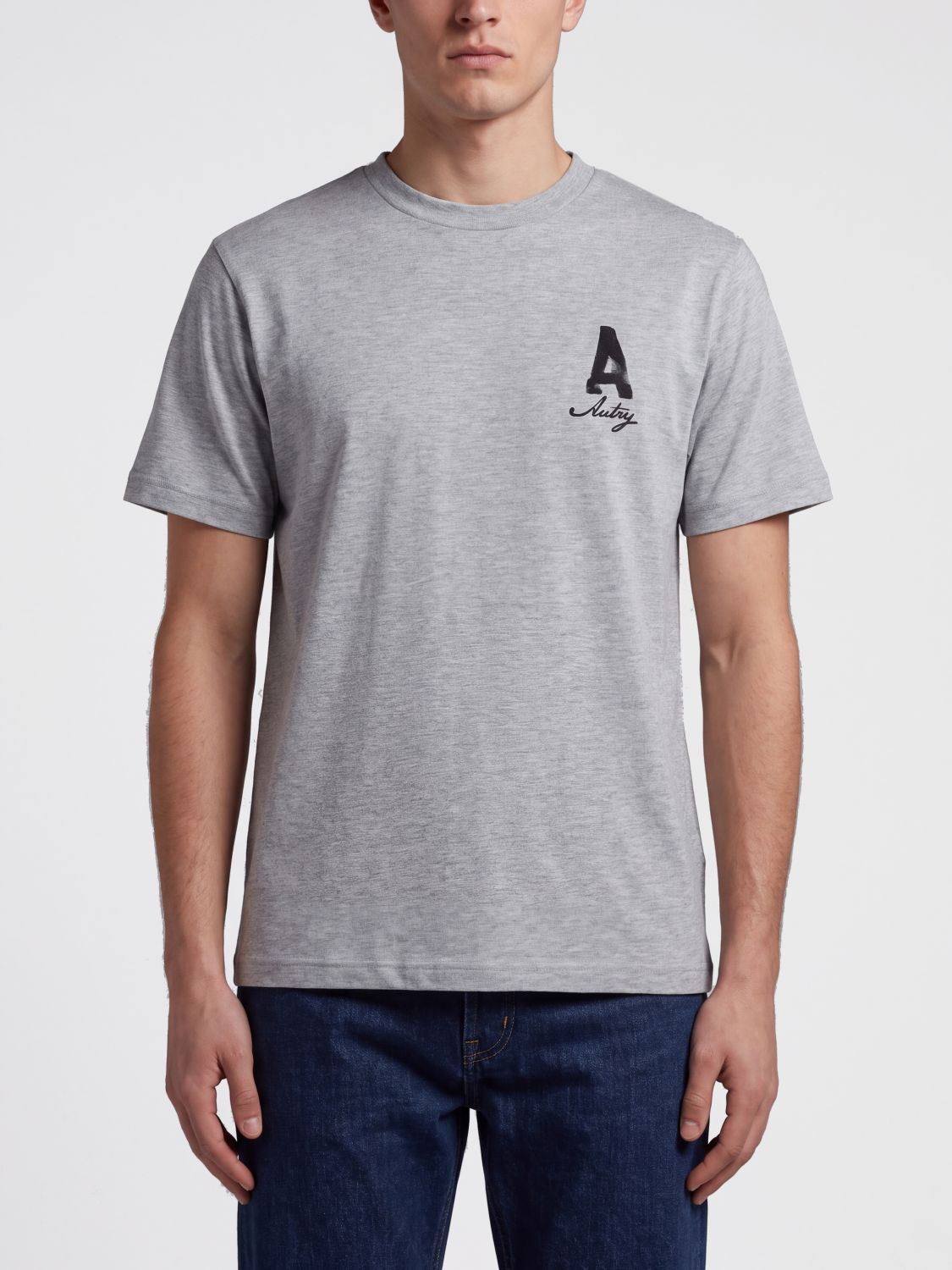 AUTRY Baumwoll-T-Shirt mit kontrastierendem Logo