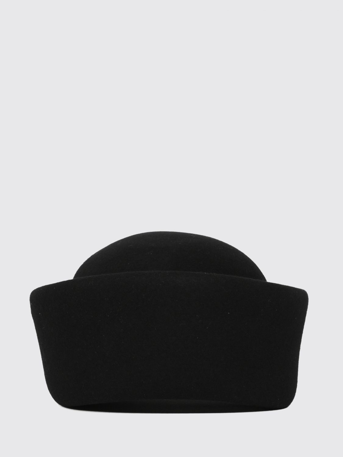 LIVIANA CONTI Edna Wool Felt Cloche Hat by with Turned-Up Brim