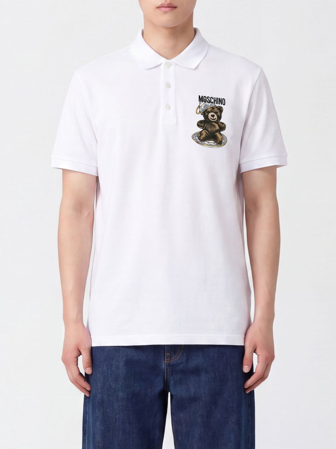 MOSCHINO COUTURE Polo Uomo colore Bianco