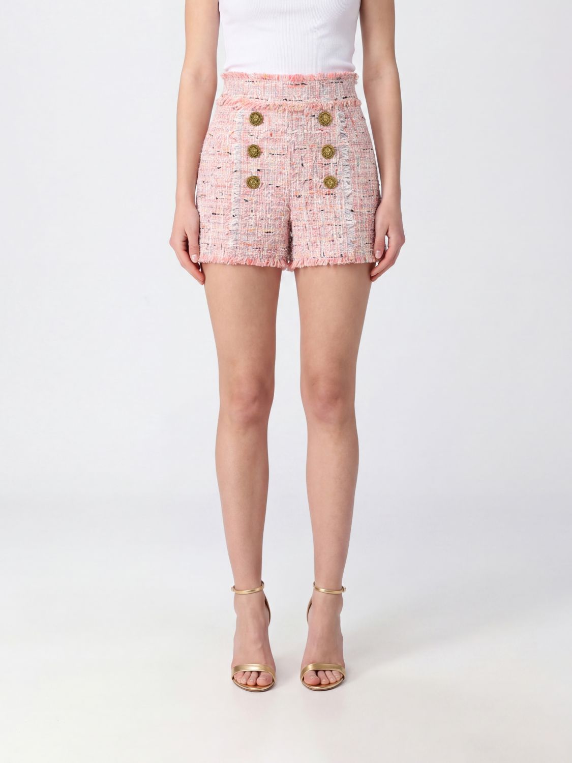 BALMAIN Shorts Woman color Multicolor