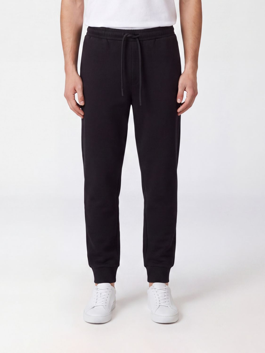 BOSS Jogginghose aus Stretch-Baumwolle mit Kordelzug