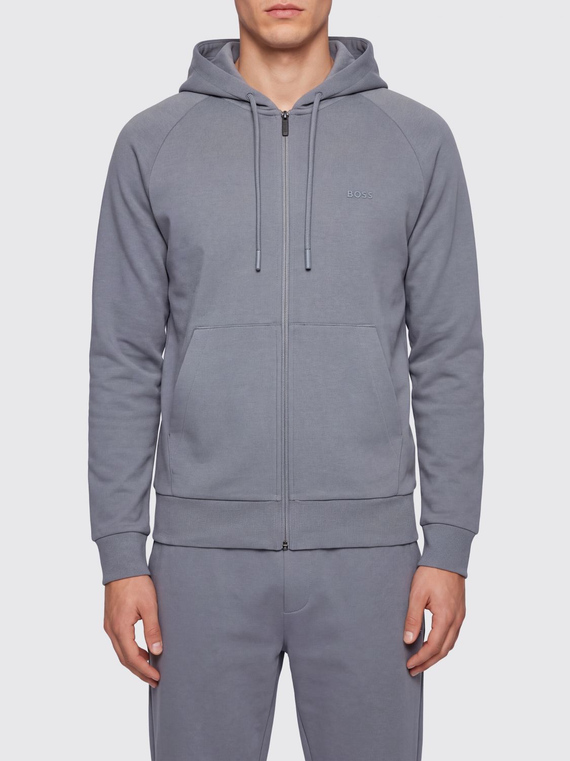 BOSS Felpa Uomo colore Grigio