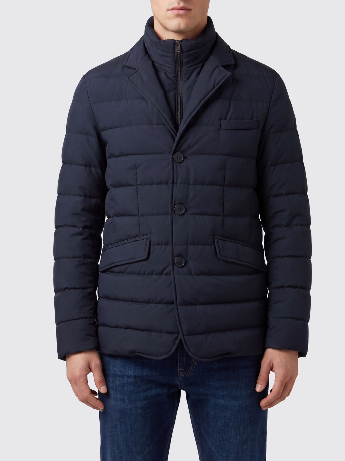 HERNO Jacket Men color Blue