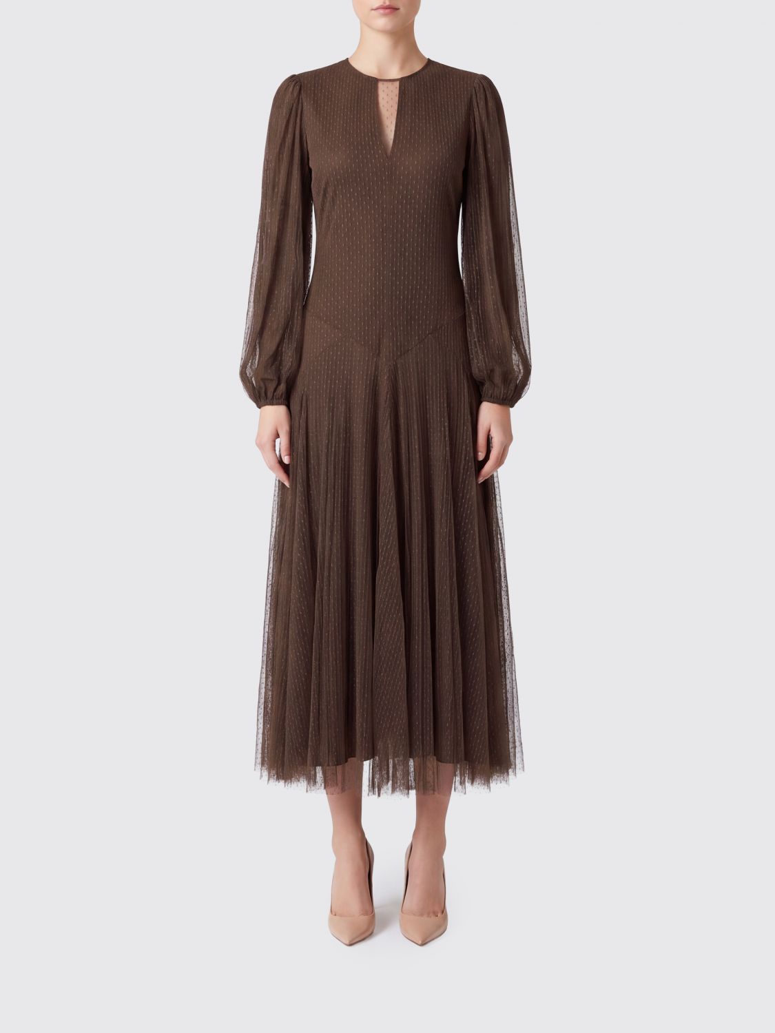 TWINSET Dress Woman color Brown