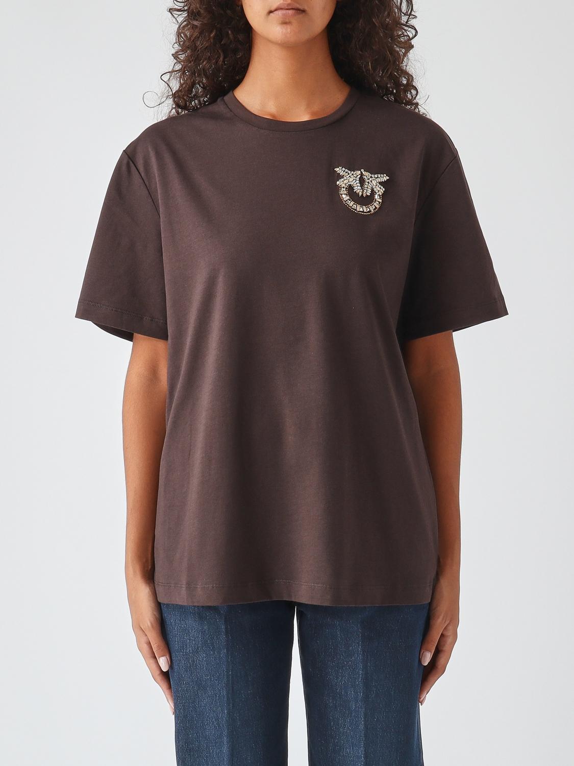 PINKO T-Shirts Donna colore Moro
