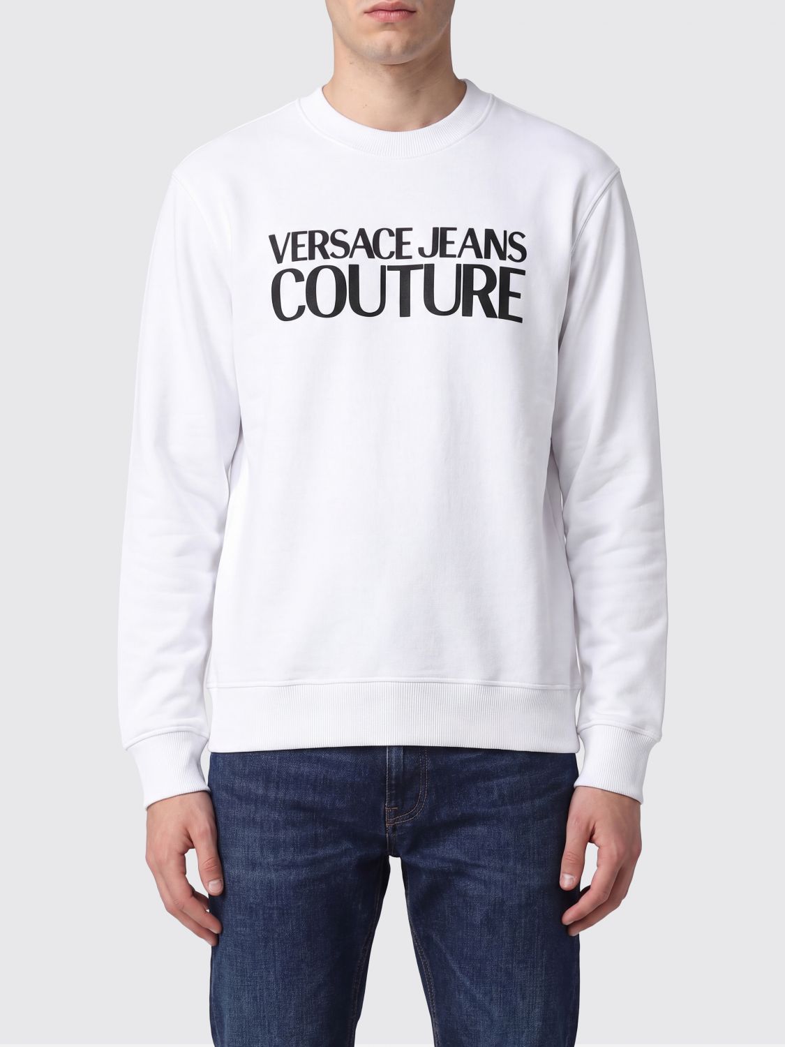 VERSACE JEANS COUTURE Sweatshirt Men color White