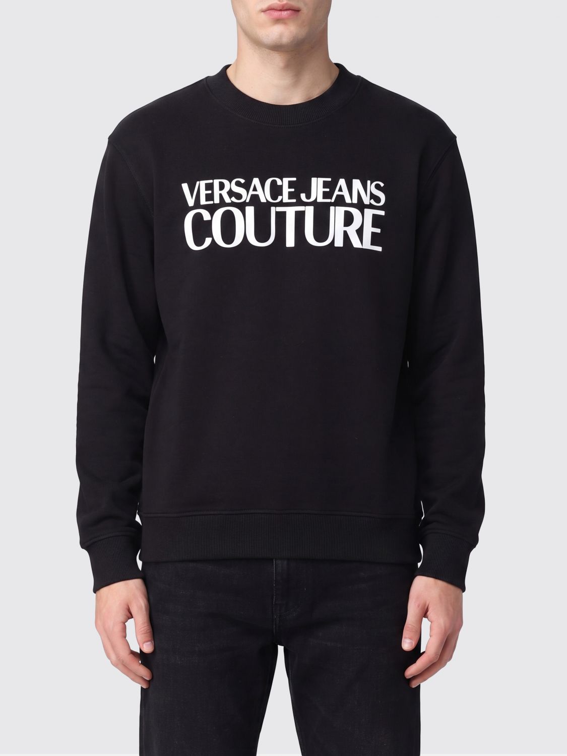 VERSACE JEANS COUTURE Sweatshirt Men color Black