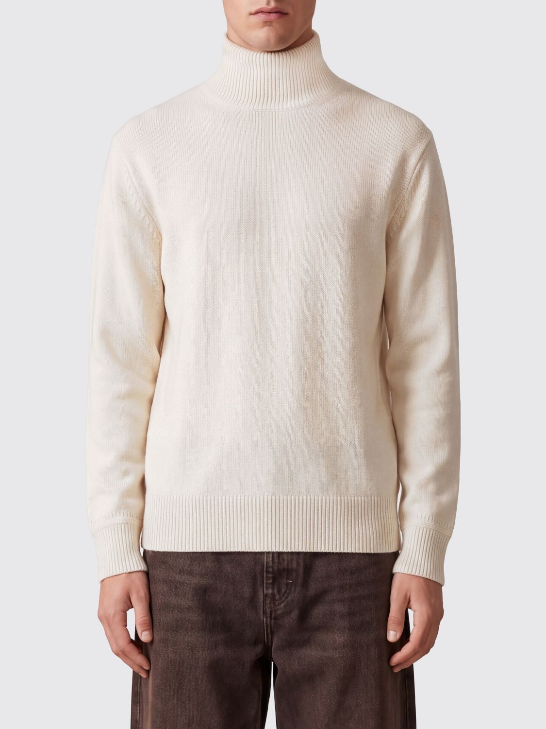 Paolo Pecora Slim Fit Virgin Wool Turtleneck Jumper with Long Sleeves