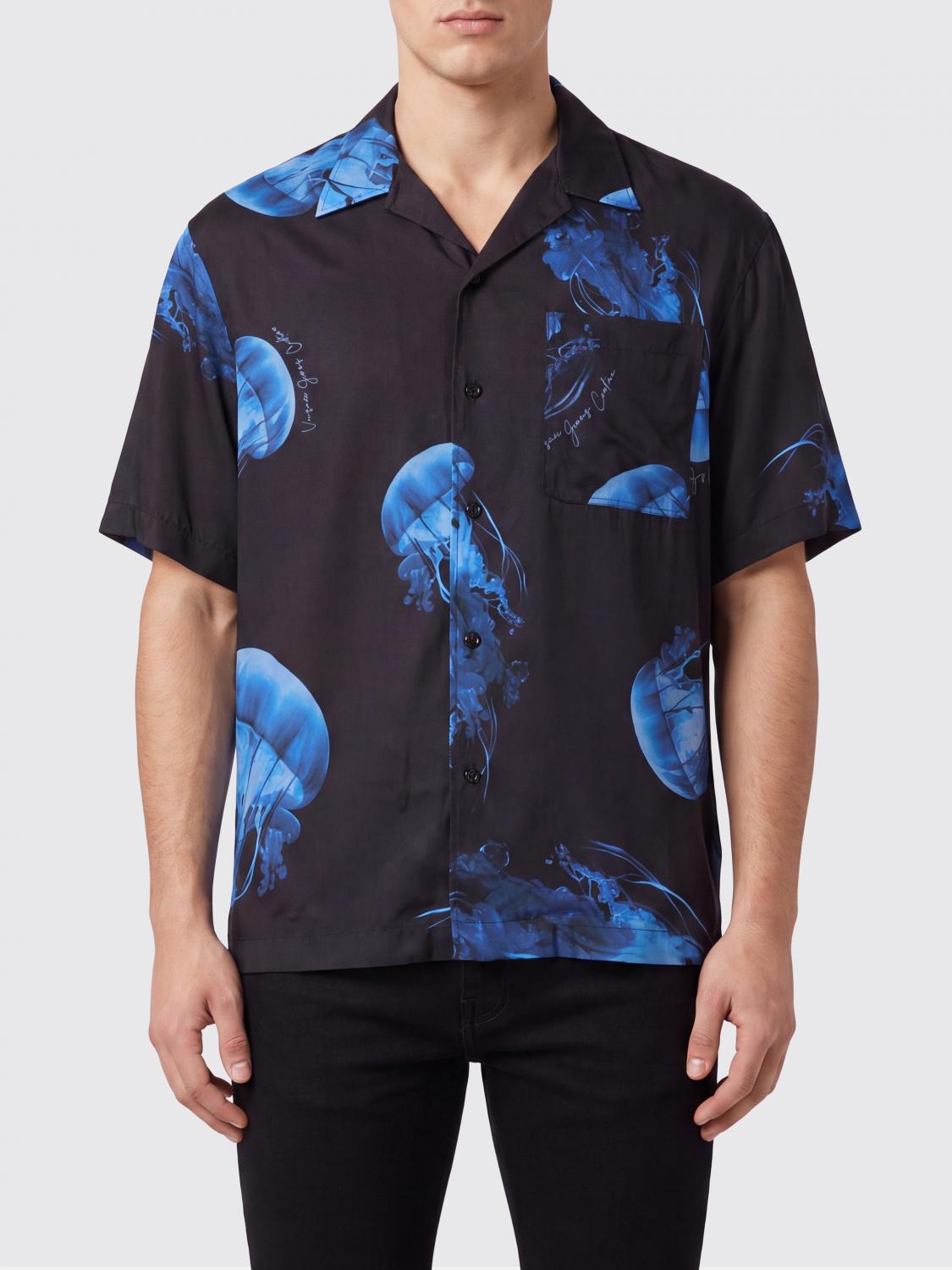 VERSACE JEANS COUTURE Shirt Men color Black