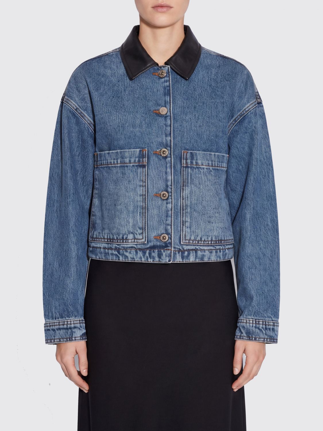 ANINE BING Jacket Woman color Blue