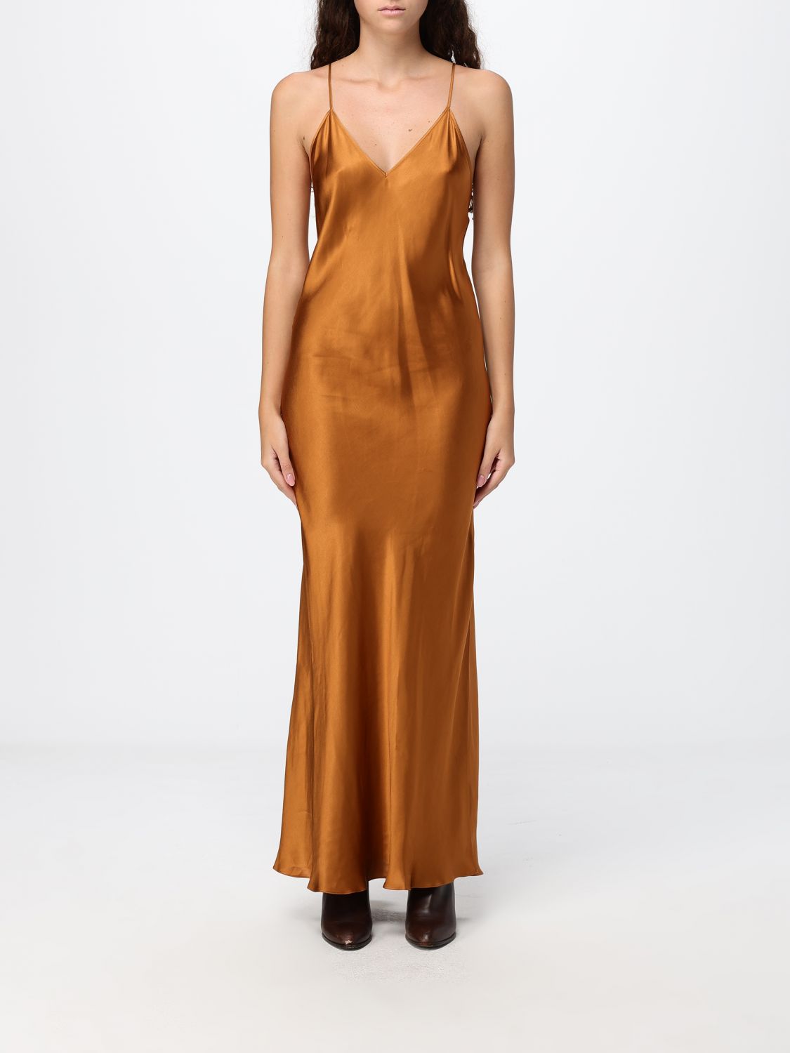 ISABEL MARANT Nevana V-Neck Long Viscose Slip Dress ISABEL MARANT Nevana V-Neck Long Viscose Slip Dress