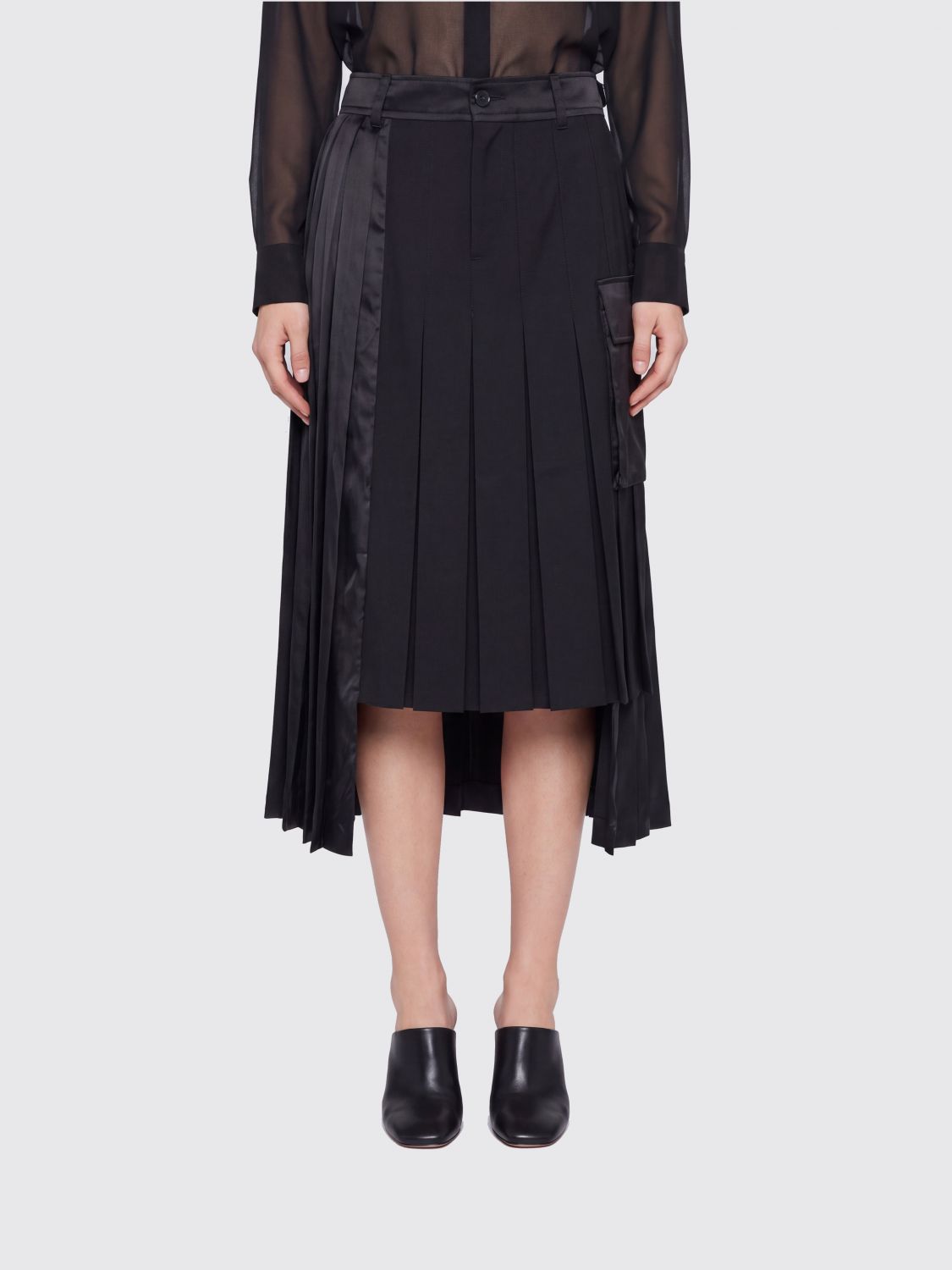 SACAI Skirt Woman color Black