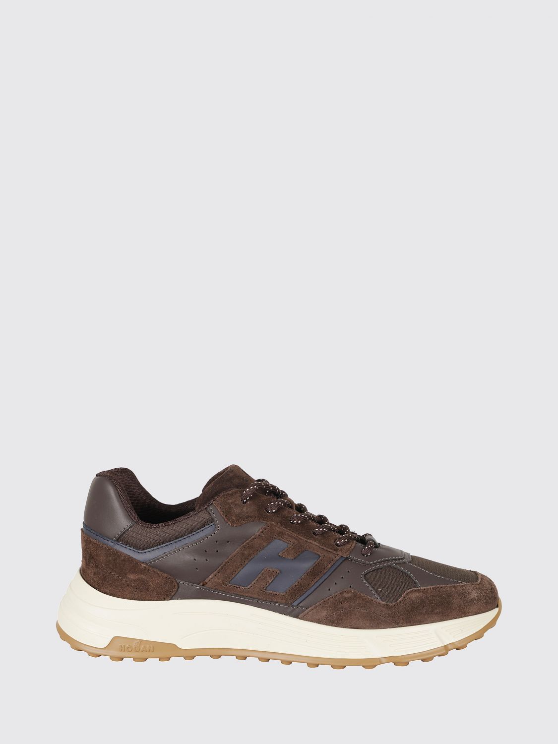 HOGAN Hyperlight-Sneaker aus Leder, Wildleder und Mesh mit Monogramm