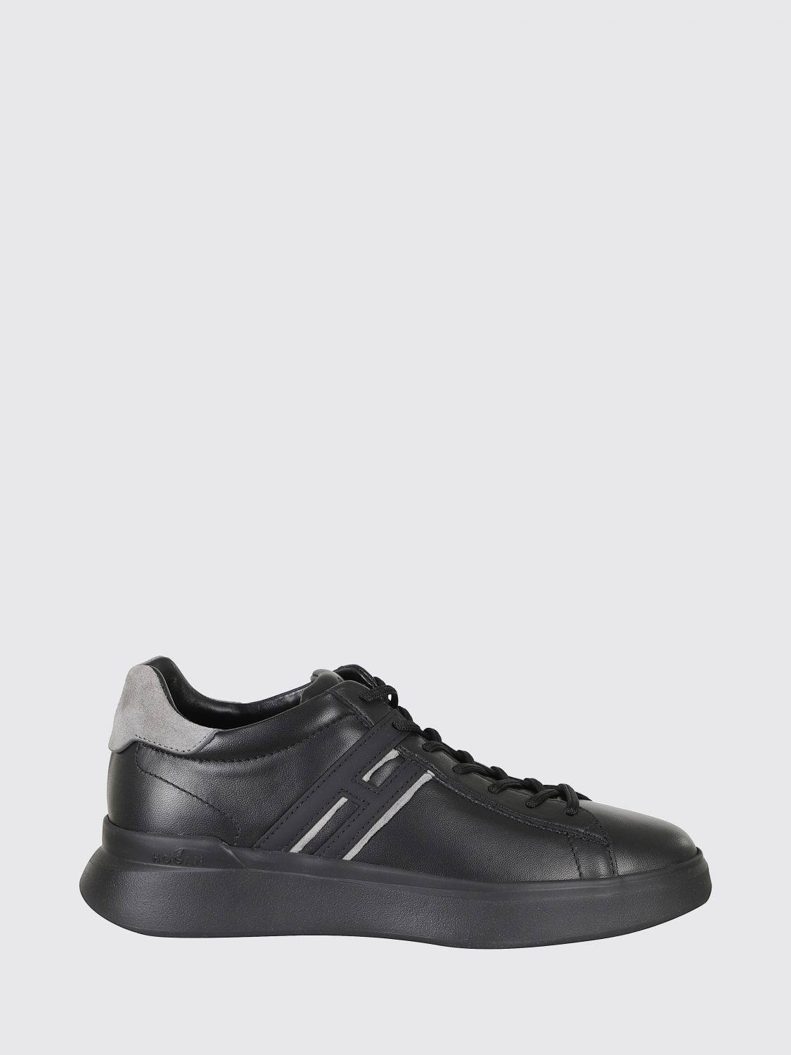 Hogan H580 Sneakers in Calfskin Leather with Monogram and Contrast H Logo