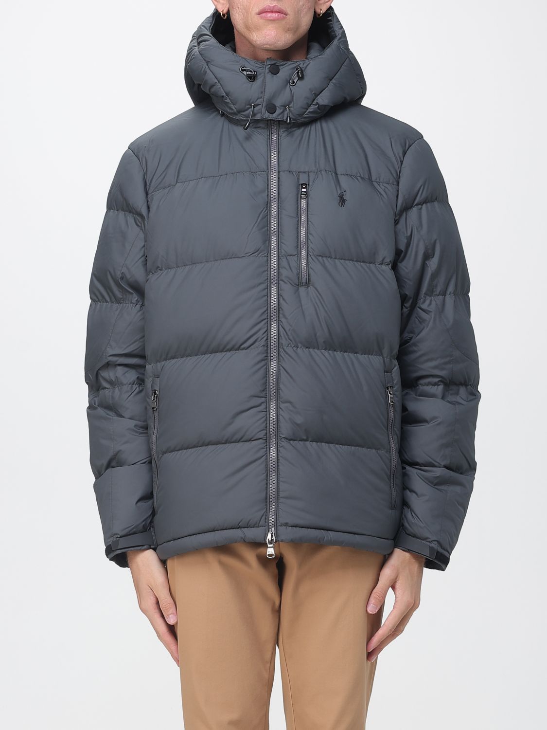 POLO RALPH LAUREN Piumino Gorham in nylon trapuntato con cappuccio e logo Pony