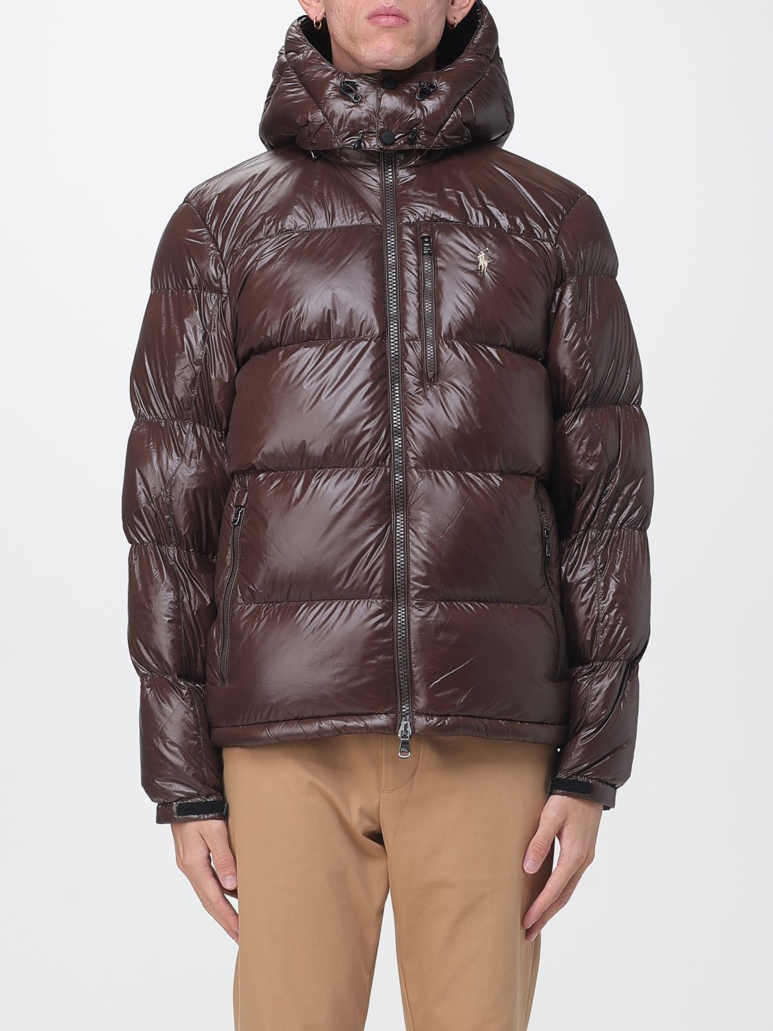 POLO RALPH LAUREN Piumino Gorham trapuntato con cappuccio in nylon riciclato