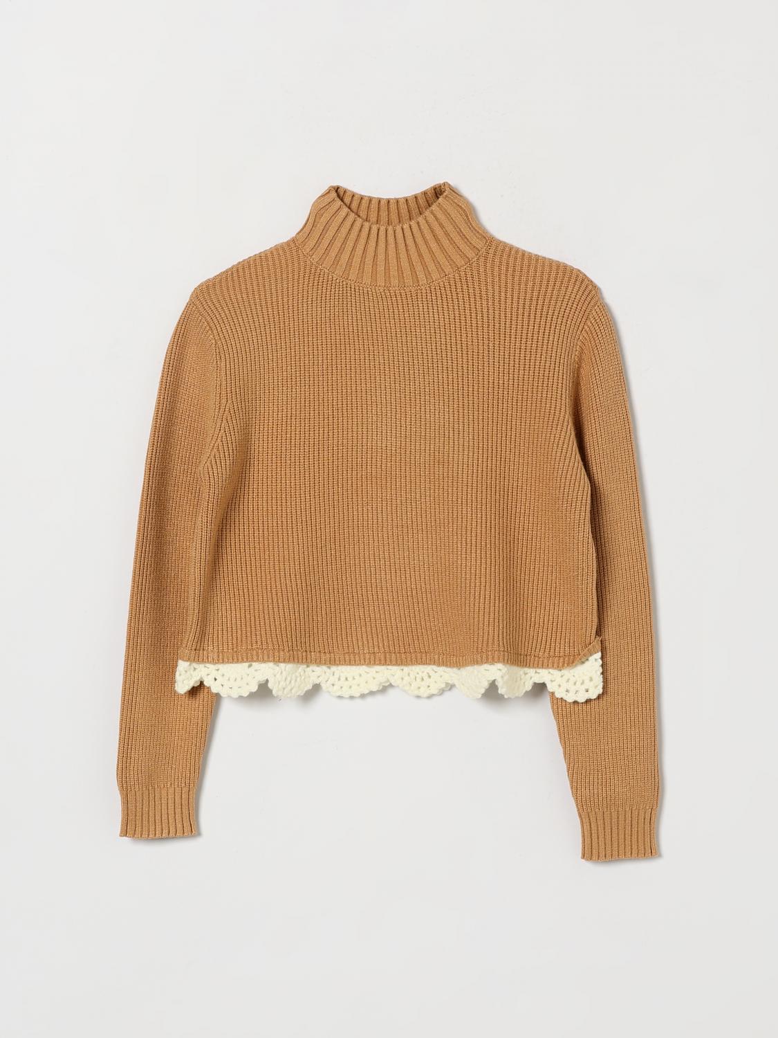 Twinset Dolcevita da bambino in cotone a coste