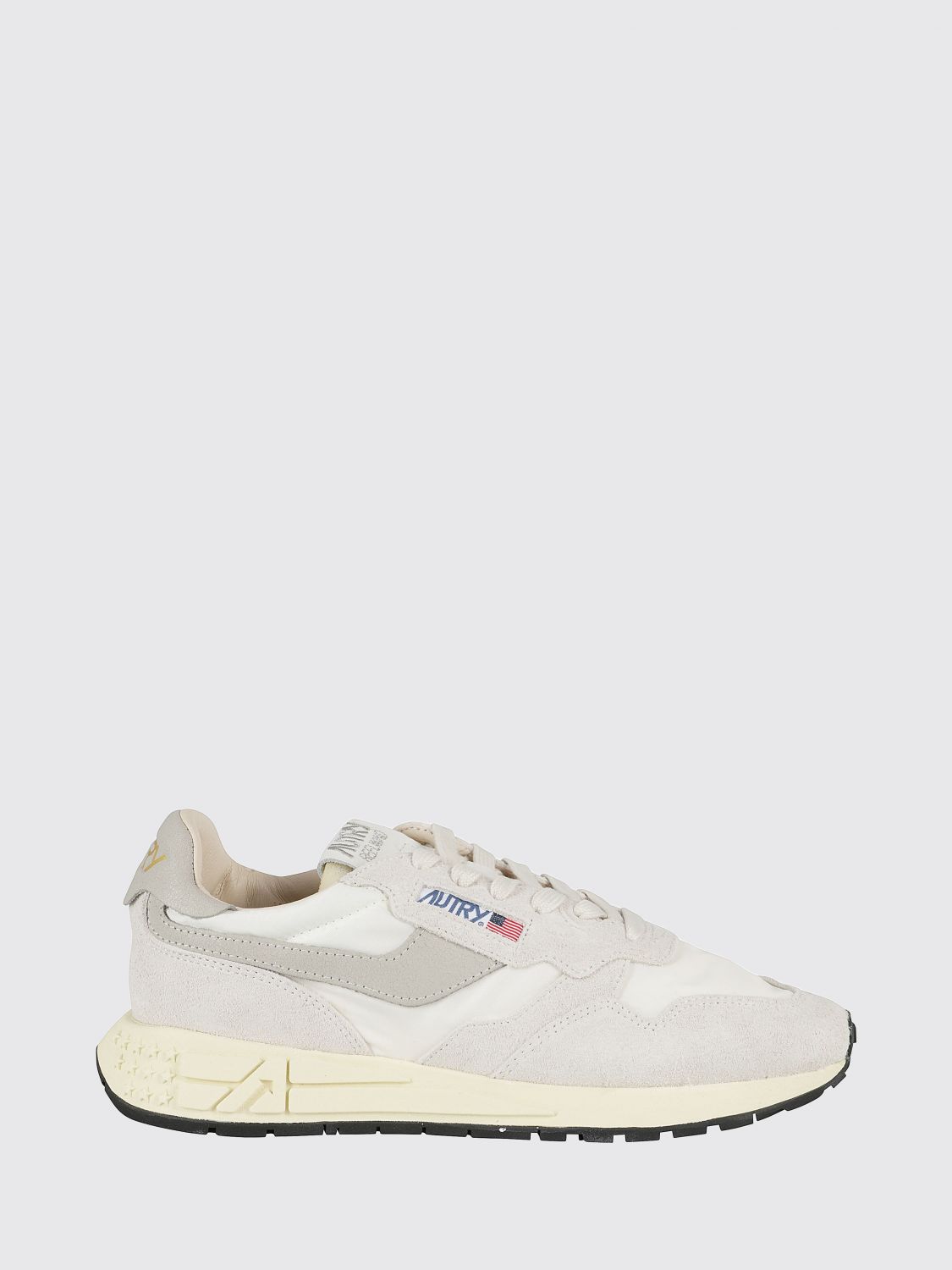 AUTRY Reelwind Zweifarbige Low-Top-Sneaker aus Nylon und Veloursleder