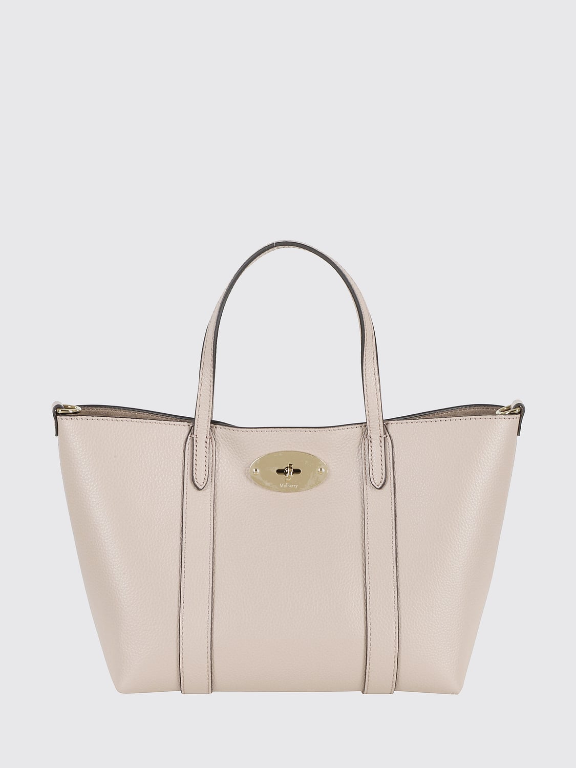 MULBERRY Bayswater Mini Tote Bag in Grained Calf Leather with Removable Strap