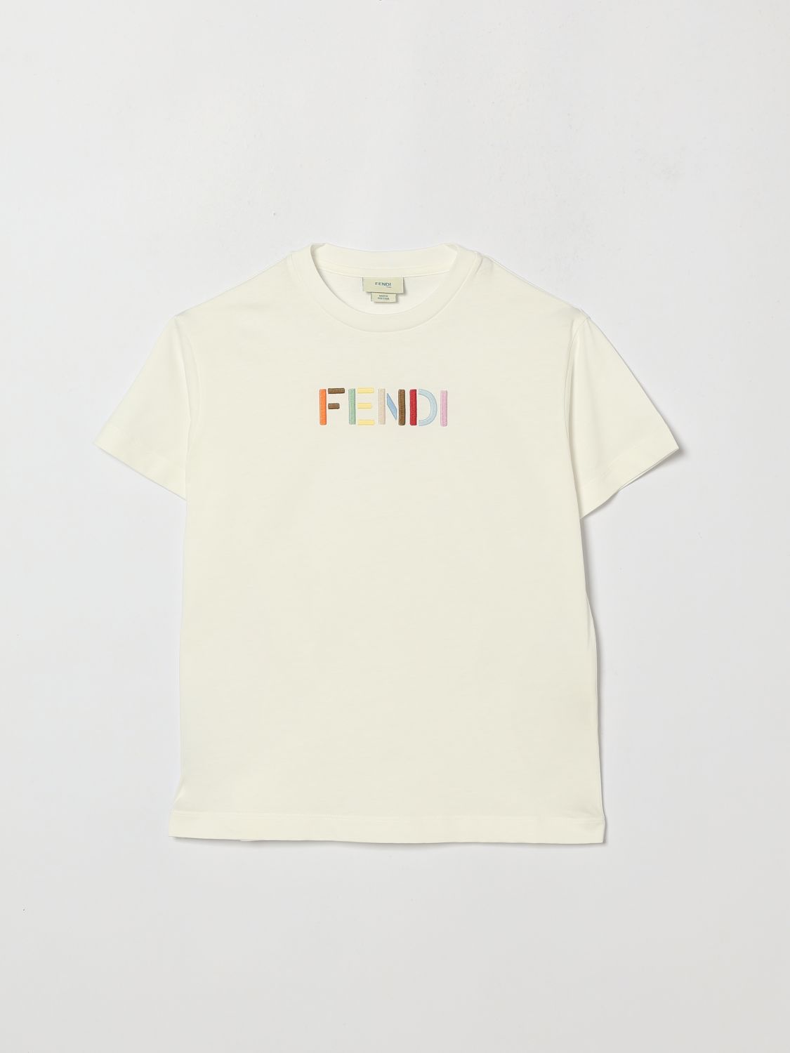 FENDI T-Shirt Bambino colore Panna