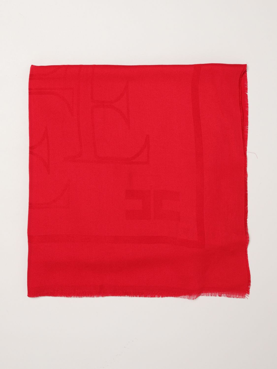 Elisabetta Franchi Solid Scarf in a Soft Viscose and Modal Blend · OS