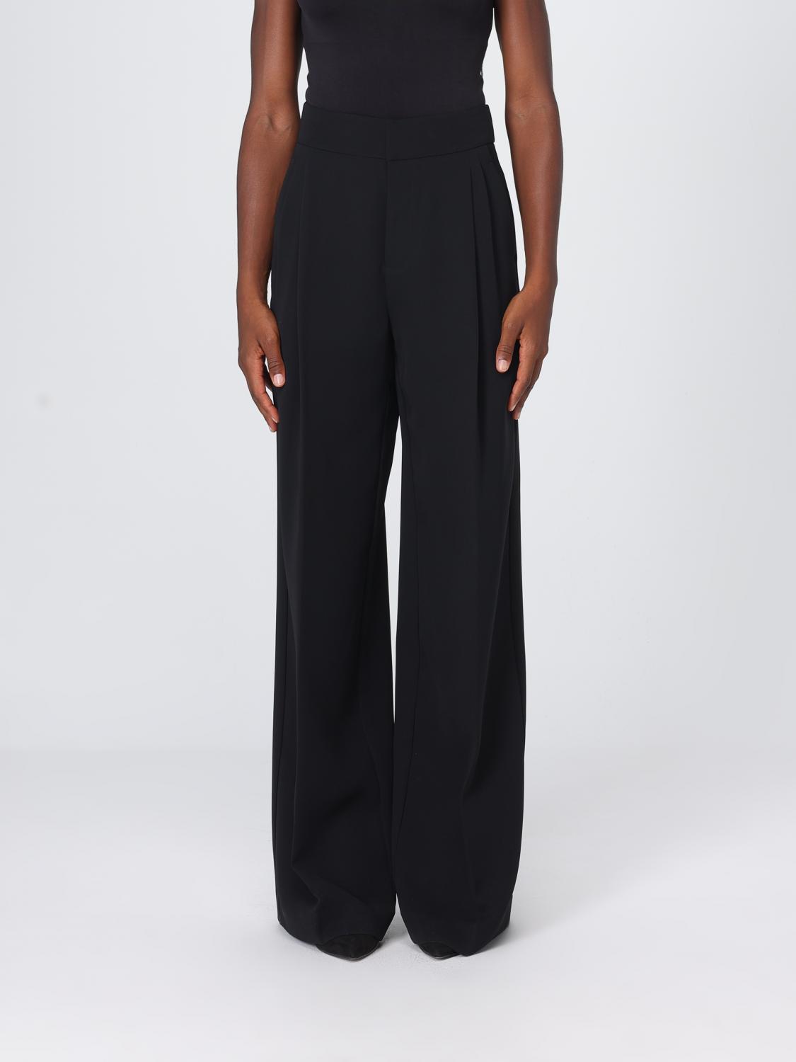 Twinset Pantaloni sartoriali a gamba larga in crêpe con vita alta