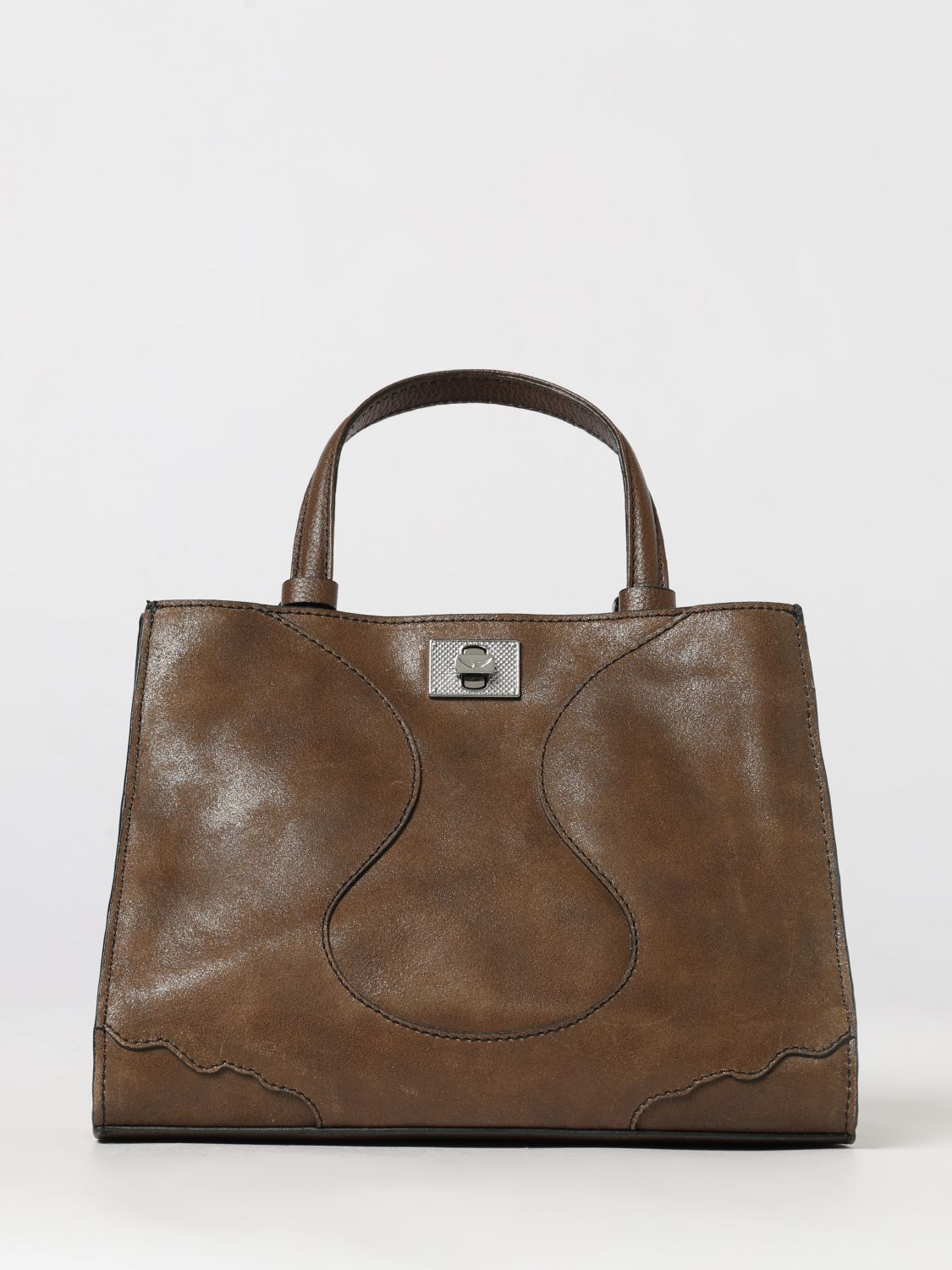 ZADIG & VOLTAIRE Jack Calf Leather Tote Bag with Double Handle