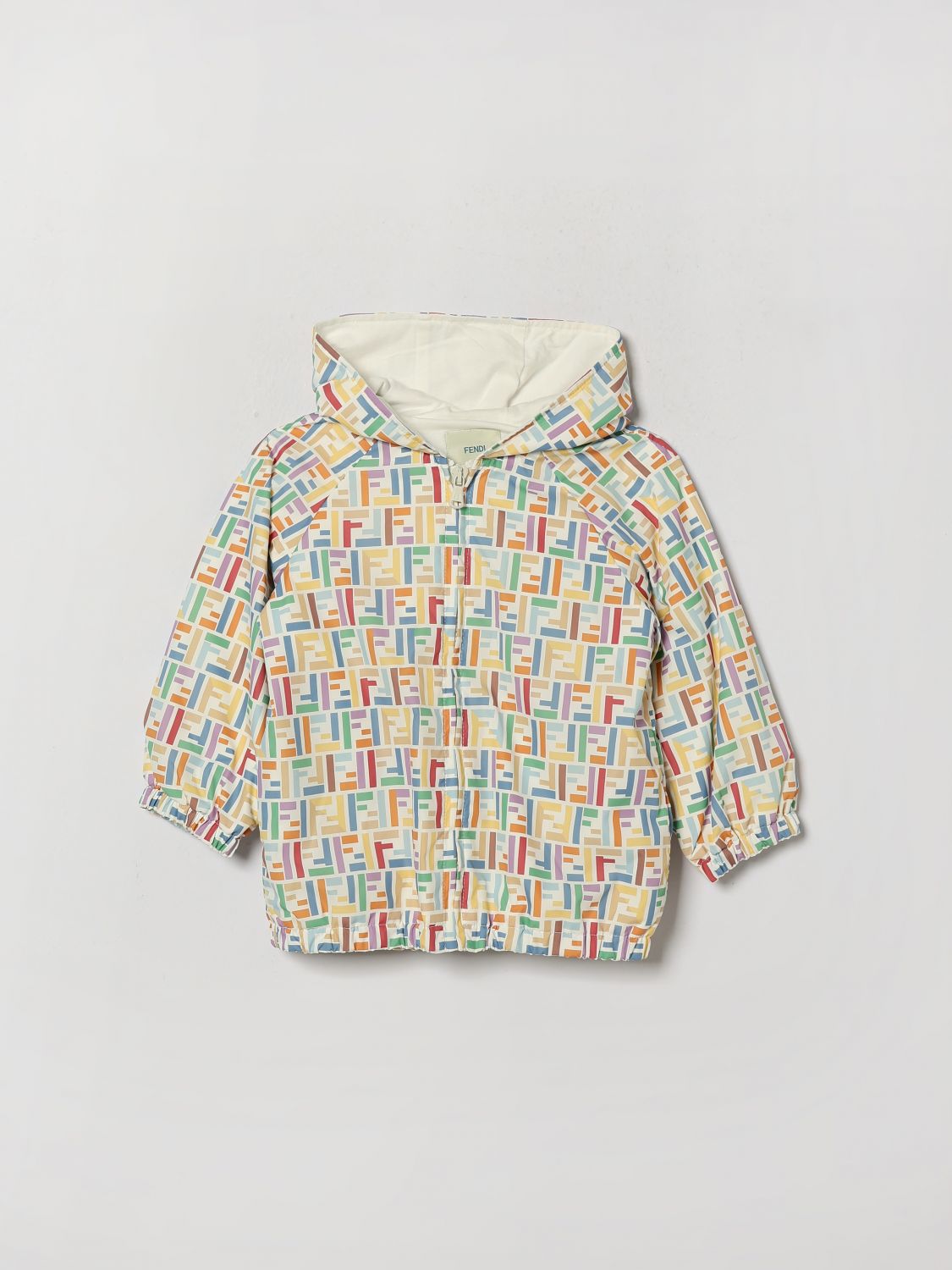 FENDI Jungen-Kapuzenjacke mit durchgehendem FF-Monogramm
