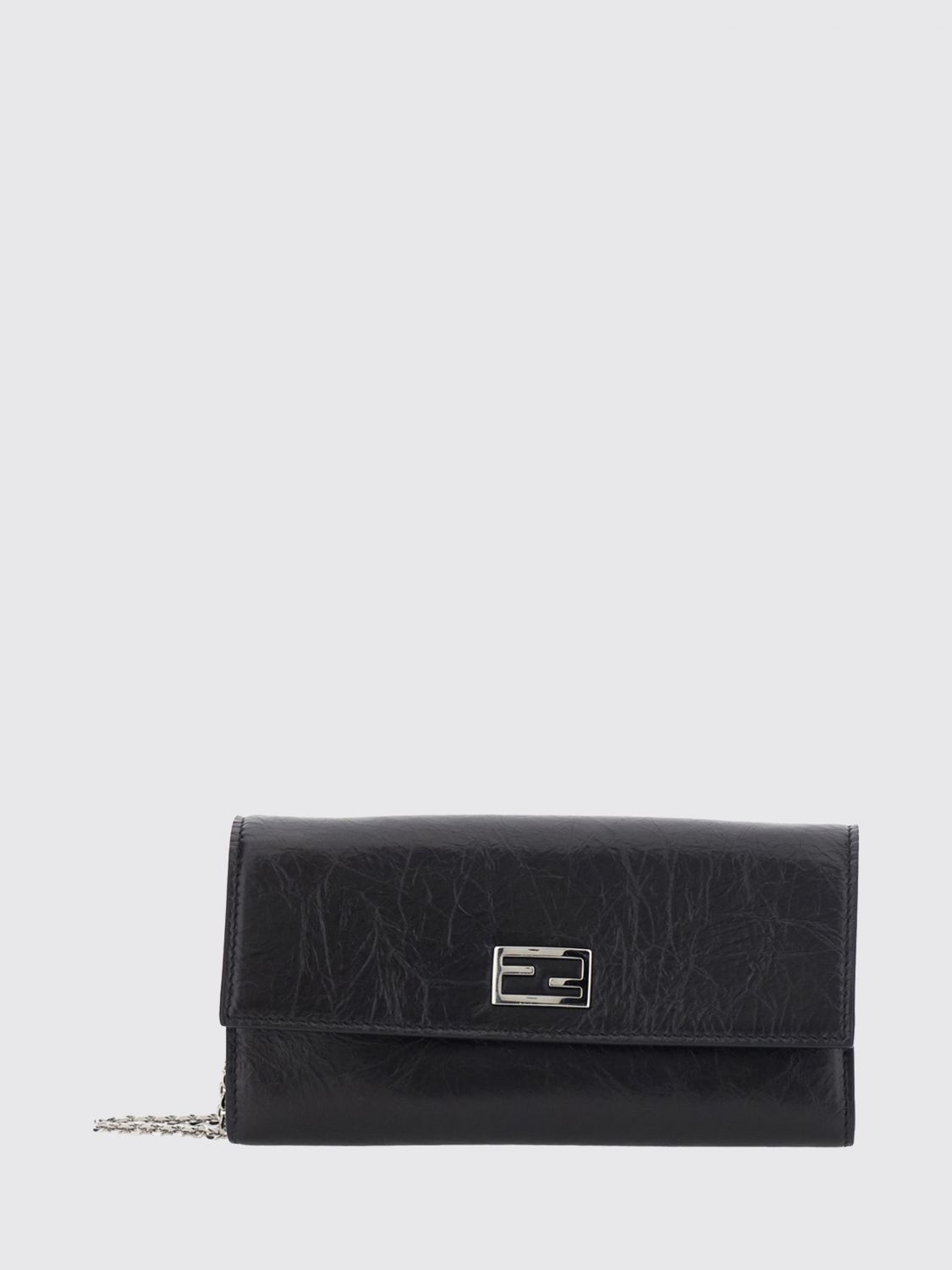 FENDI Tube Mini-Umhängetasche von aus Kalbsleder in Knitteroptik