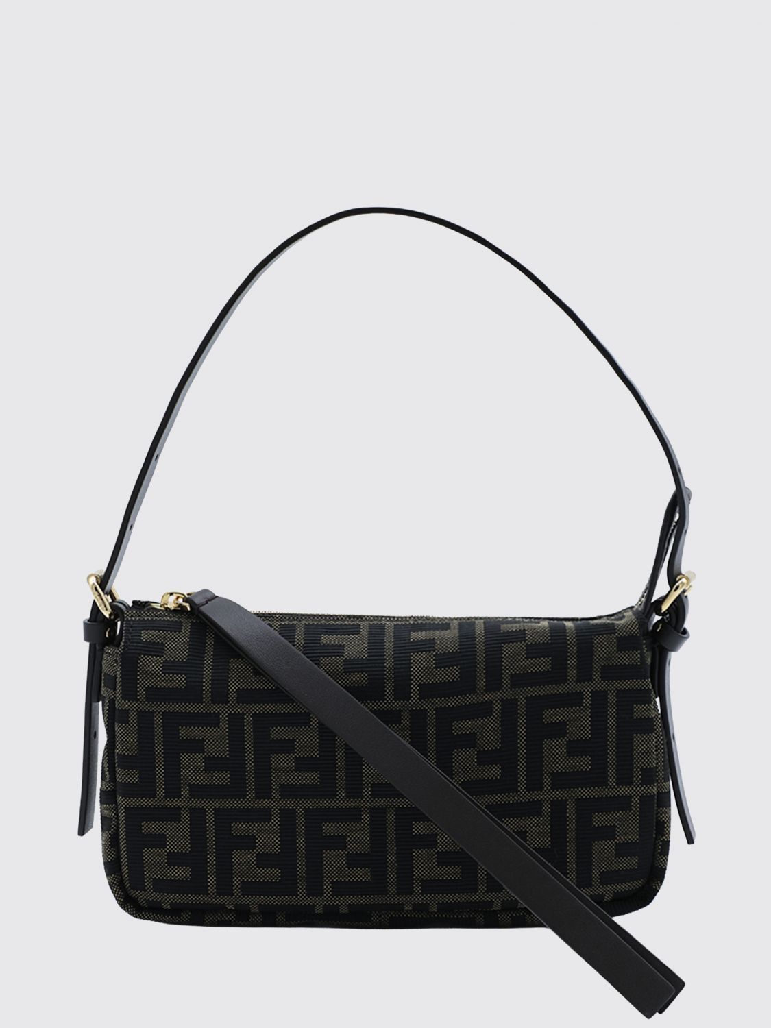 FENDI Mini-Tasche aus FF Zucca Monogramm-Jacquard-Stoff