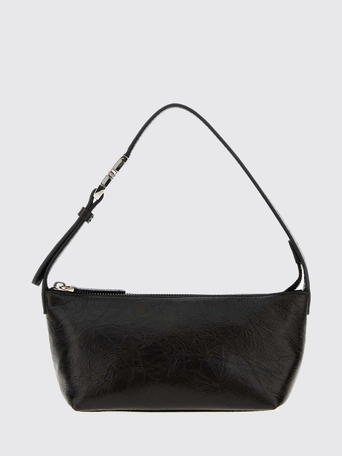 Fendi Vanity Crinkled Leather Mini Bag with Metal FF Logo