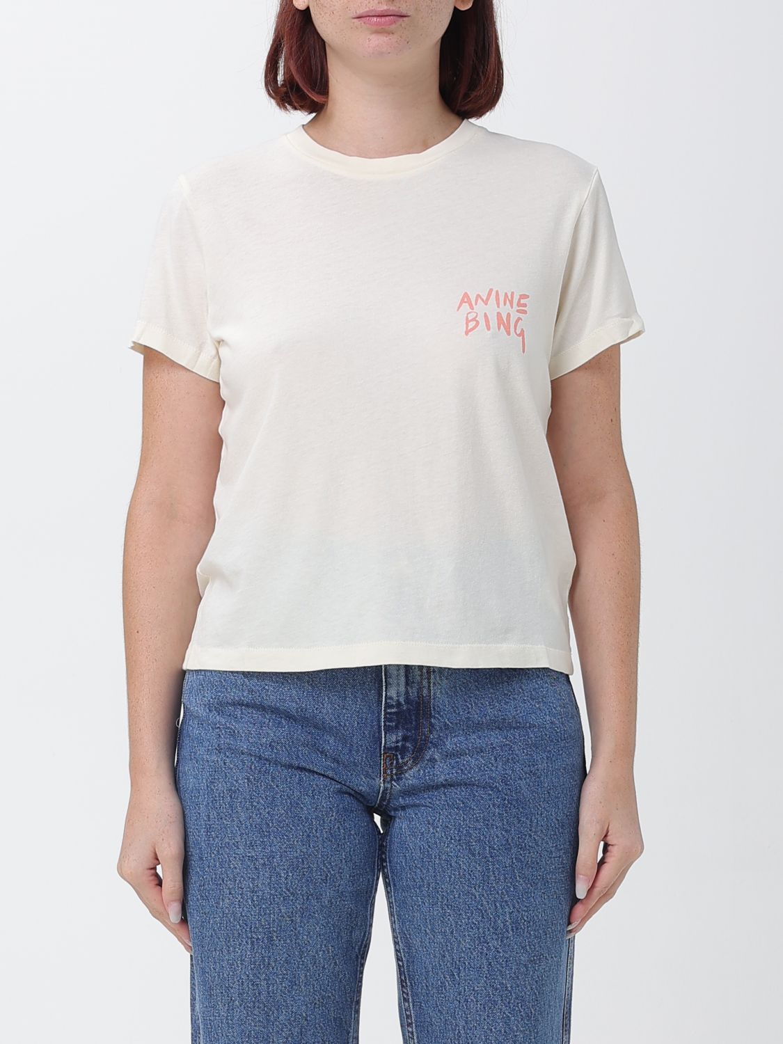 ANINE BING Top Woman color Ecru